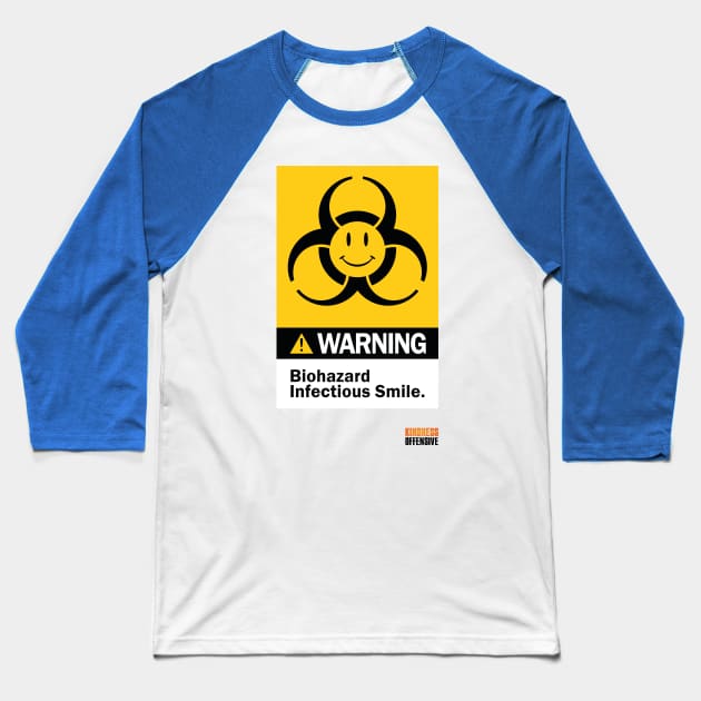 BIOHAZARD KINDNESS Baseball T-Shirt by Kindness Offensive 